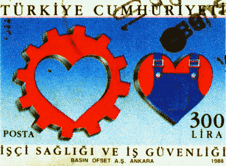 Stamp from Turkey.