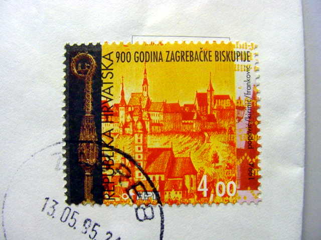 Stamp from Croatia