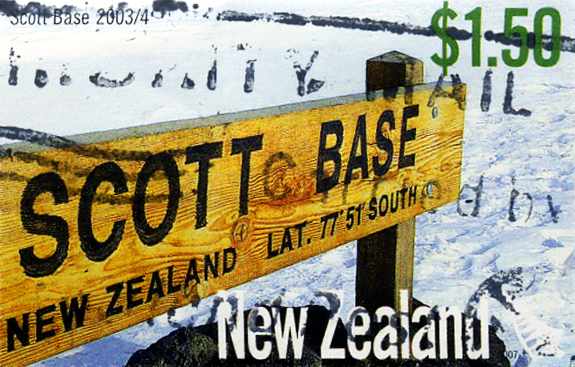 Stamp from New Zealand: Scott Base
